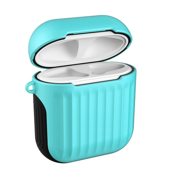 Metal Like Suitcase 2 Layers AirPods Case Cover - Picture 7 of 8